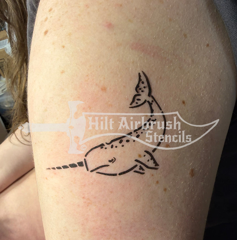 Narwhal Stencil
