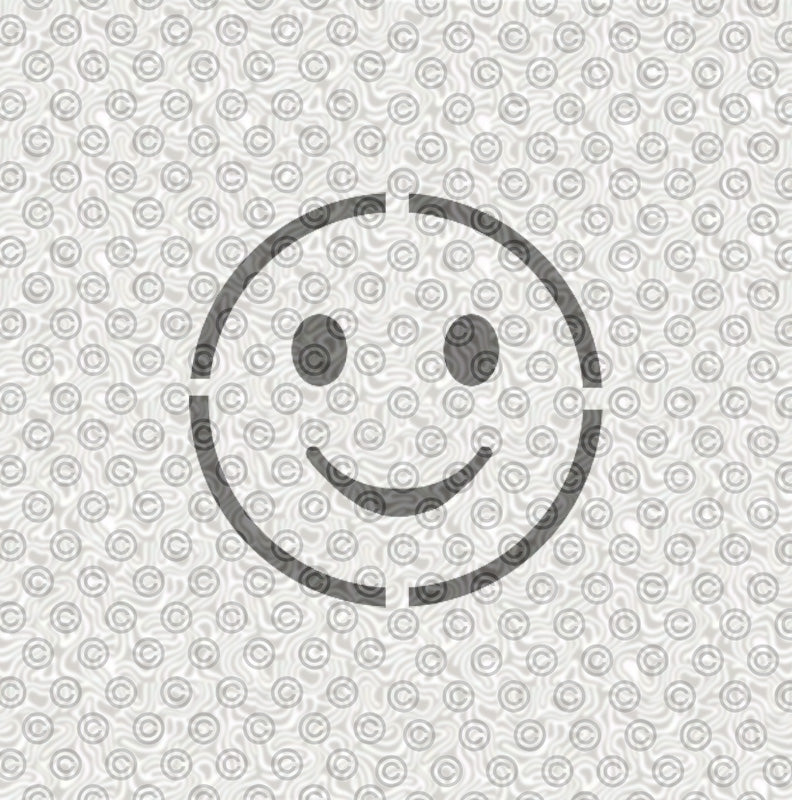 Smiling Emoji Stencil