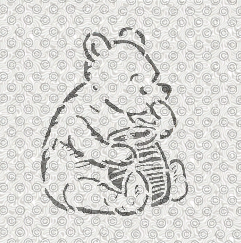Honey Bear Stencil