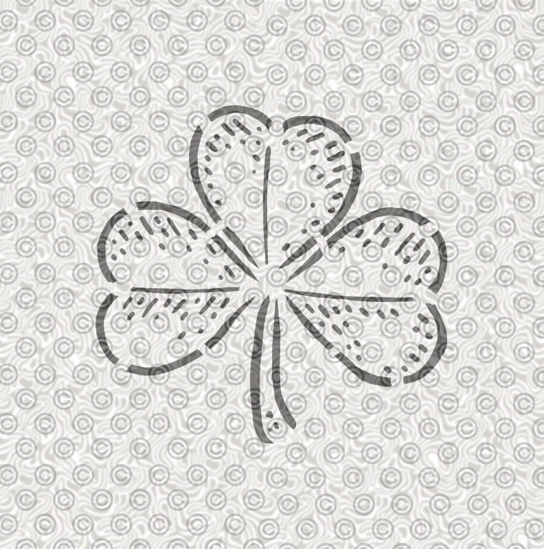 Shamrock Clover Stencil