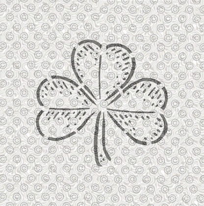 Shamrock Clover Stencil
