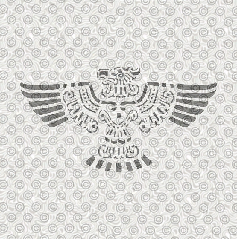 Aztec Eagle Stencil
