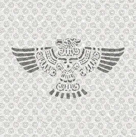 Aztec Eagle Stencil