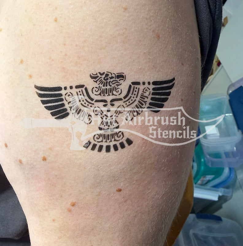 Aztec Eagle Stencil