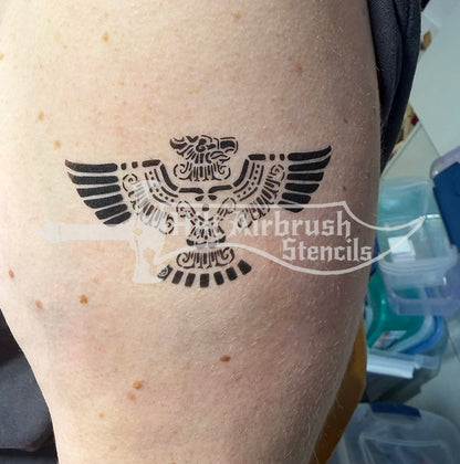 Aztec Eagle Stencil