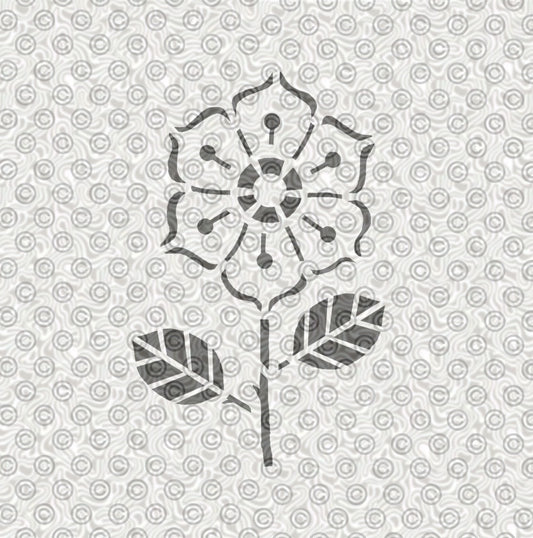 Corn Flower Stencil