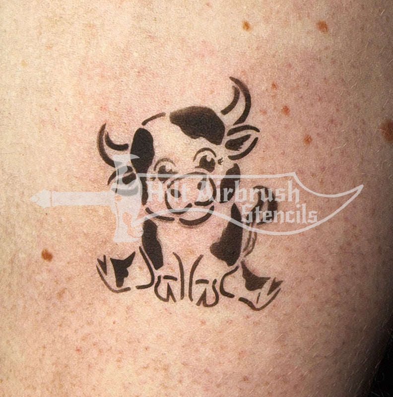 Cartoon Cow Stencil