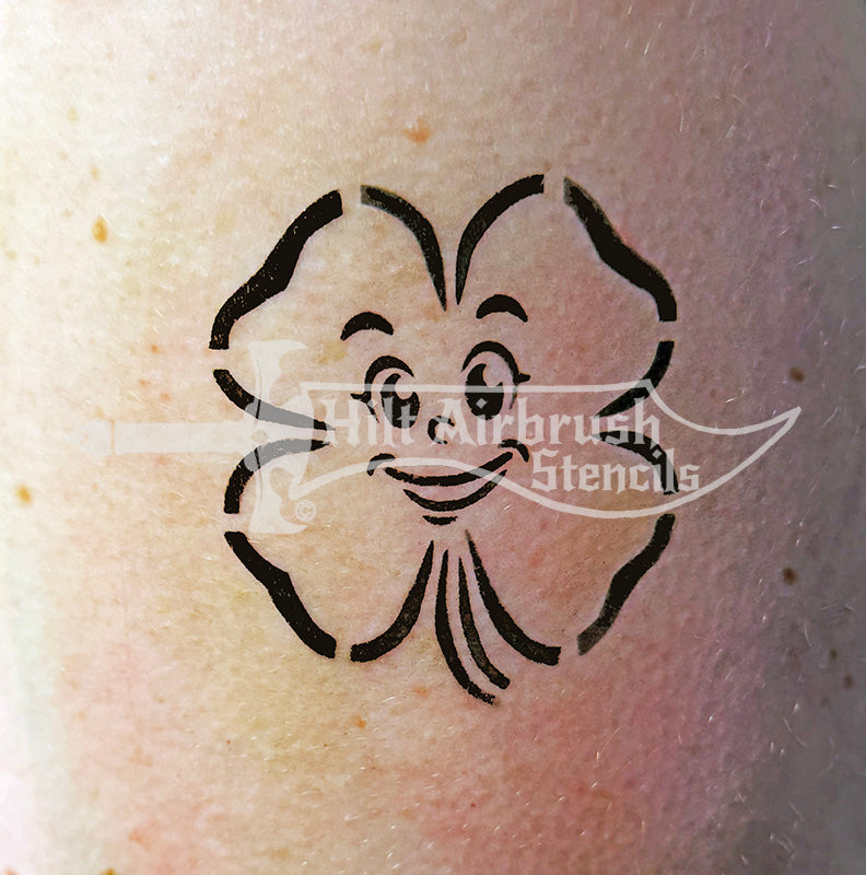 Smiling Shamrock Stencil