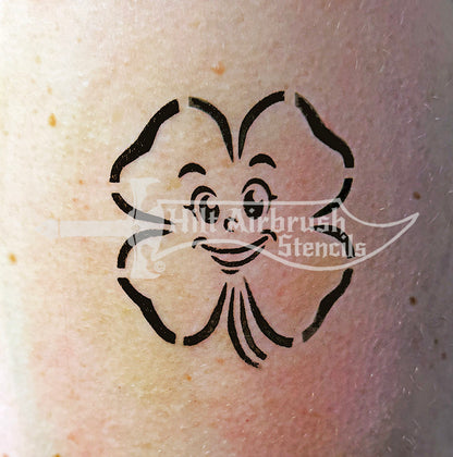 Smiling Shamrock Stencil