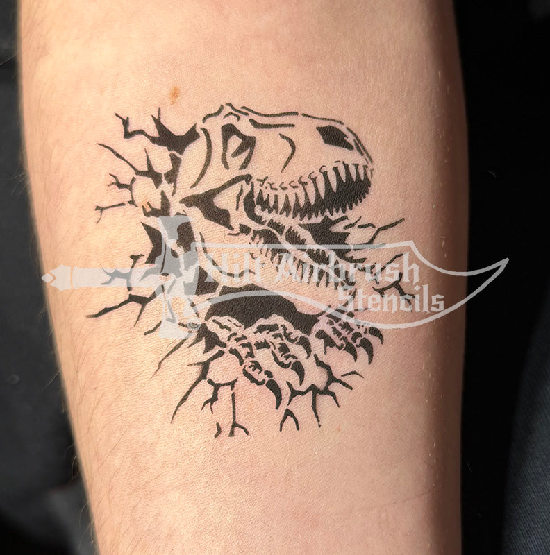 Dinosaur Head Stencil