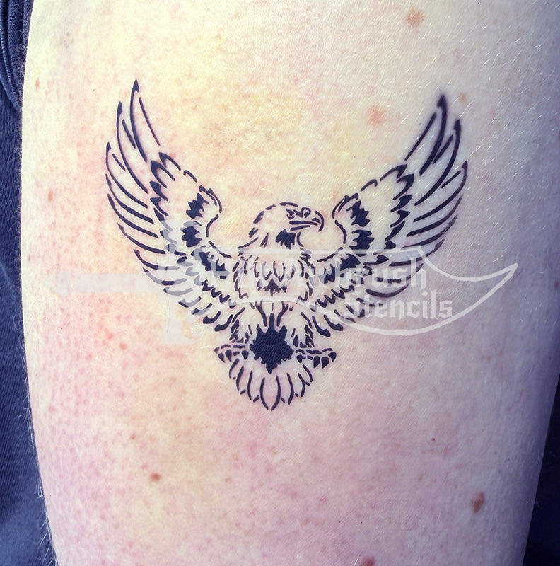 Winged Eagle Stencil
