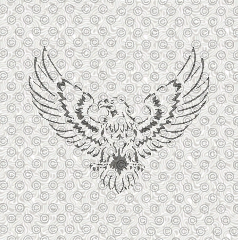 Winged Eagle Stencil