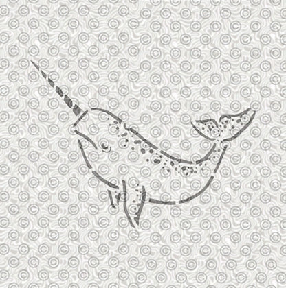 Narwhal Stencil