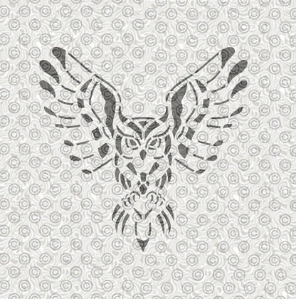 Horned Owl Stencil