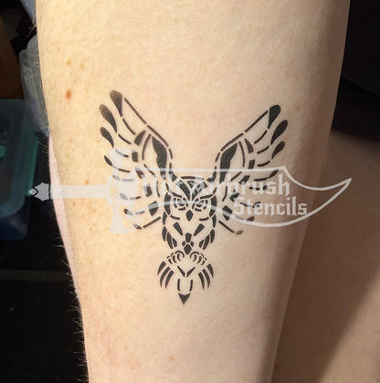 Horned Owl Stencil