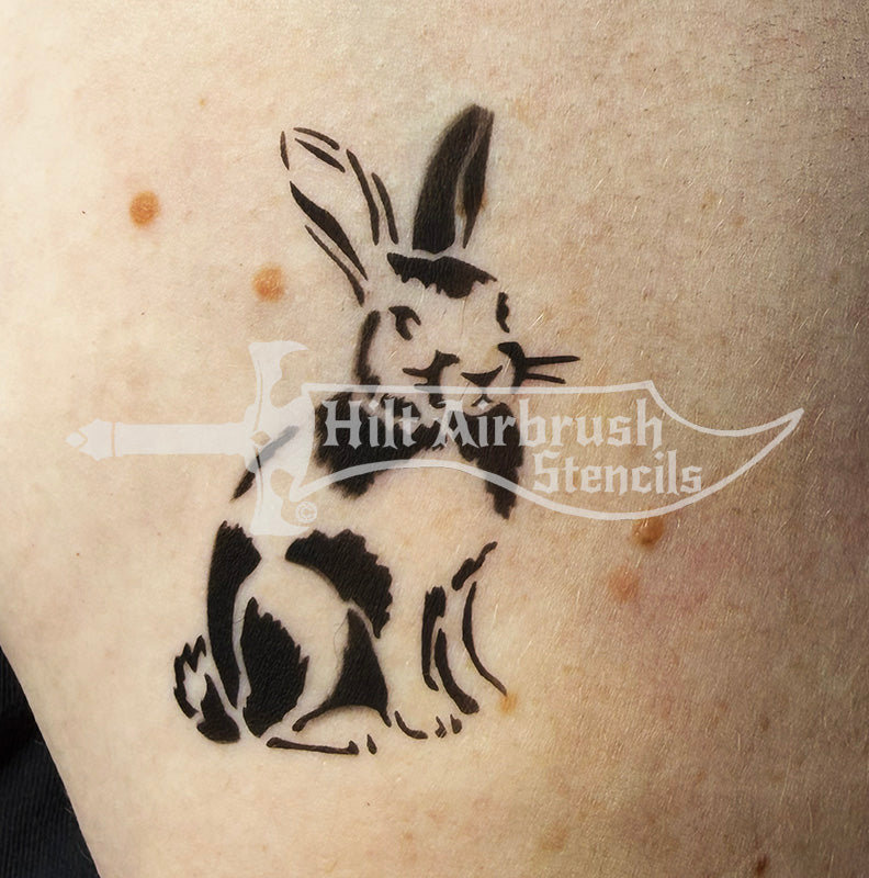 Spotted Rabbit Stencil