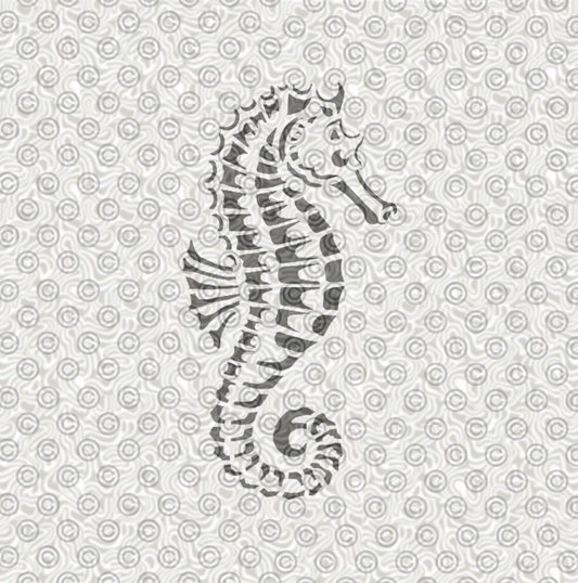 Seahorse Stencil