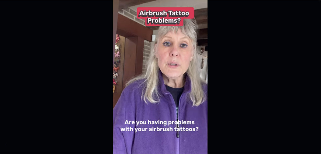 Load video: Video on how to easily fix Airbrush Tattoo Spraying Problems.