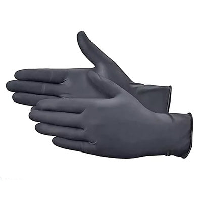Black gloves for tattooing, airbrush and crafts.