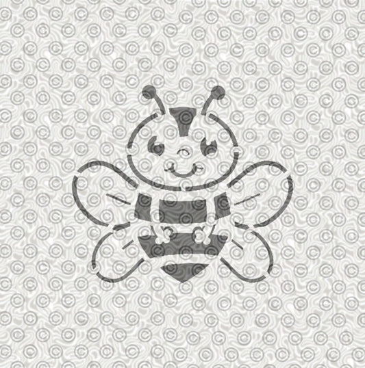 Cartoon Bumble Bee Stencil