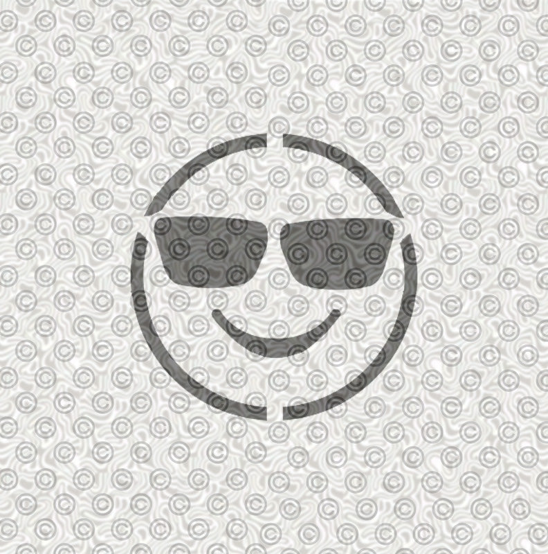 Cool Emoji Stencil