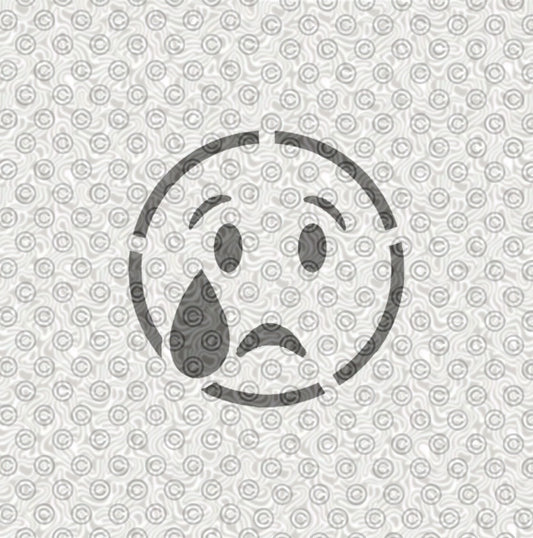 Crying Emoji Stencil