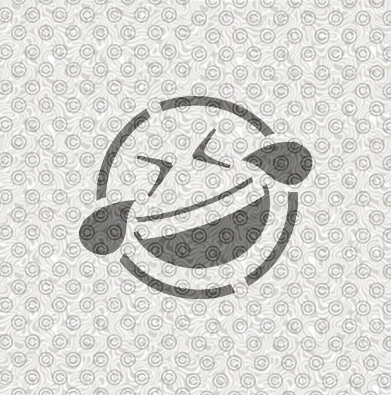 Laughing Emoji Stencil