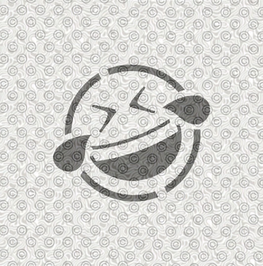 Laughing Emoji Stencil