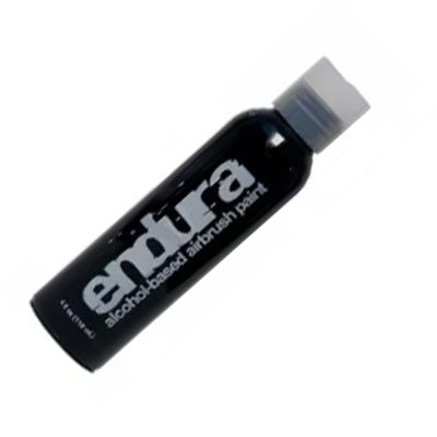 Bottle of Endura airbrush paint for creating long lasting airbrush tattoos.