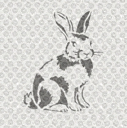 Splooted Rabbit Graphics Spotted Rabbit Stencil – Hilt Airbrush Stencils