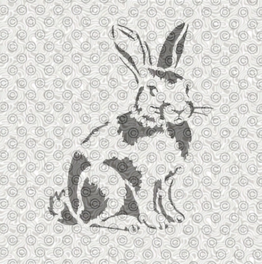 Spotted Rabbit Stencil