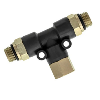 2-way air splitter for airbrush compressors.